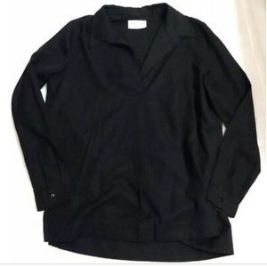 Modern Cirizen black Tencel V Neck Pullover Blouse